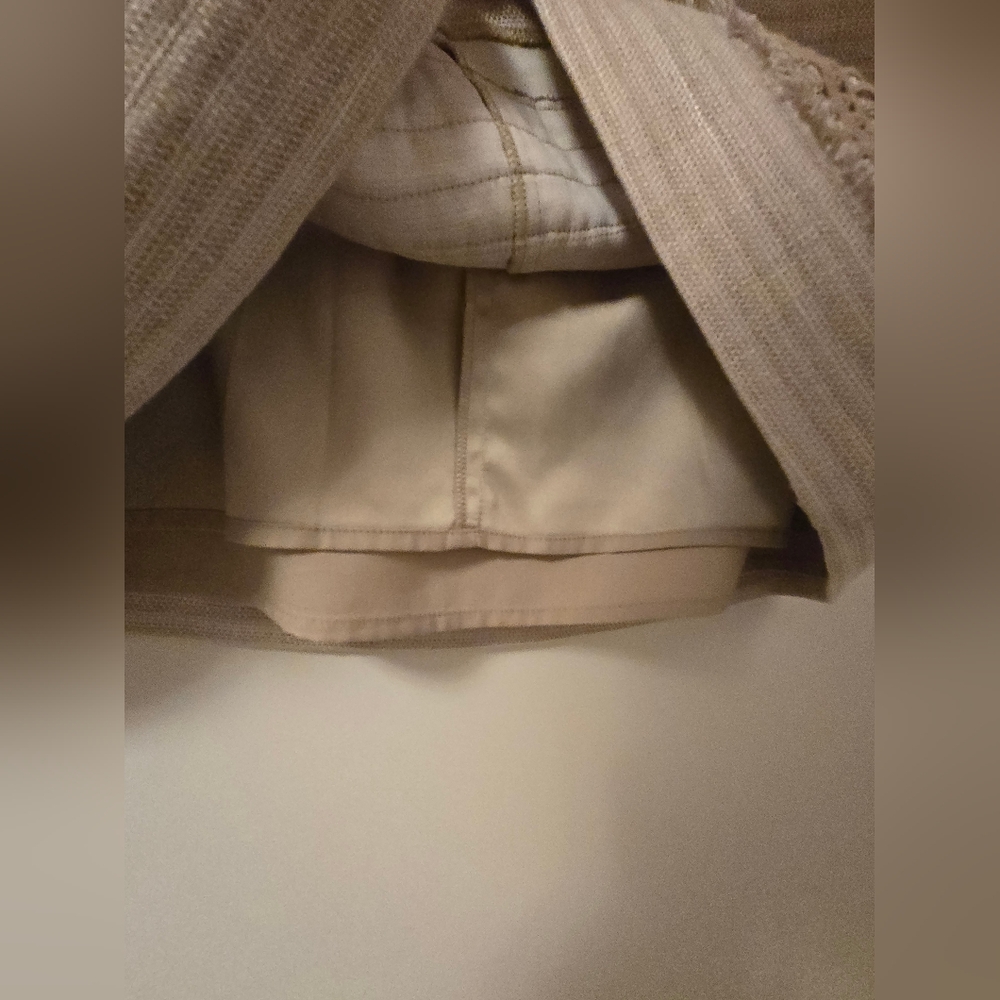 NWT White House Black Market Beige Sleeveless Suit Dress - Picture 8 of 11